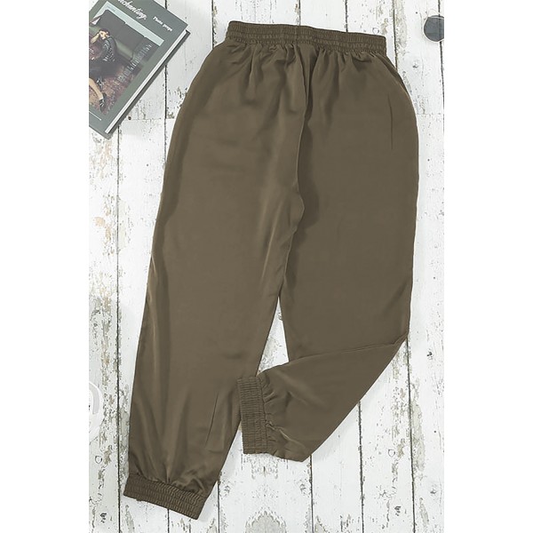 Green Pocketed Joggers