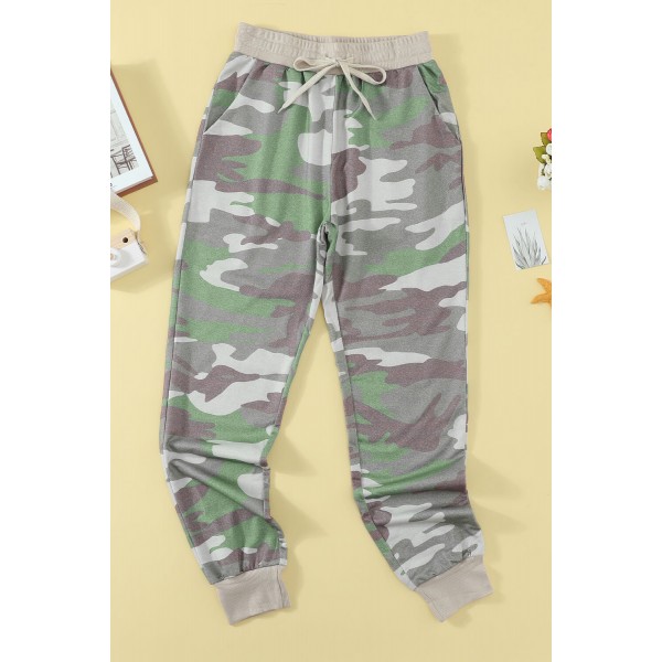 Camo Cotton Pocketed Joggers