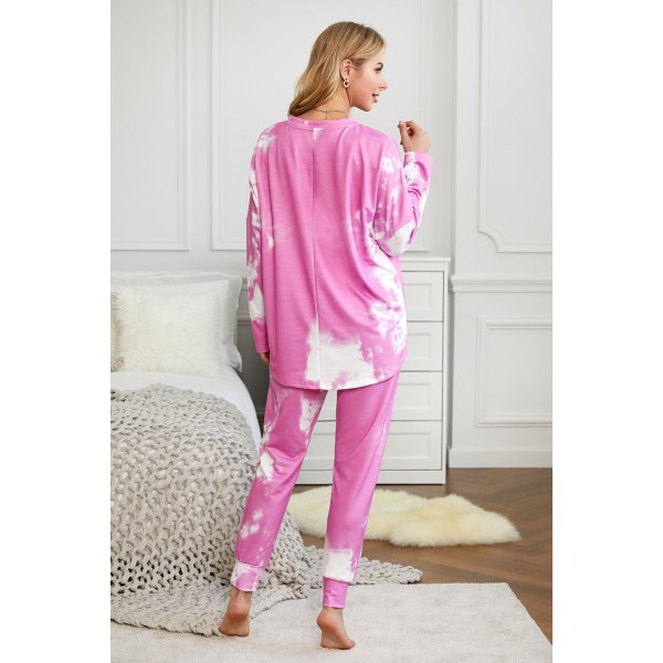 Multicolor Tie-dye Loungewear Set