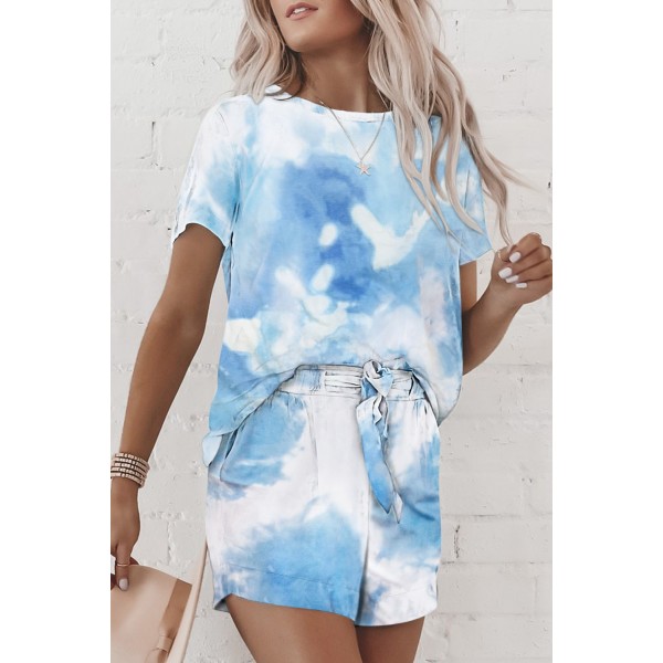 Sky Blue Tie Dye Lounge Set