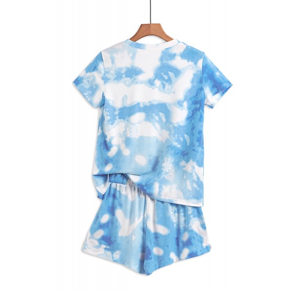 Sky Blue Tie Dye Lounge Set