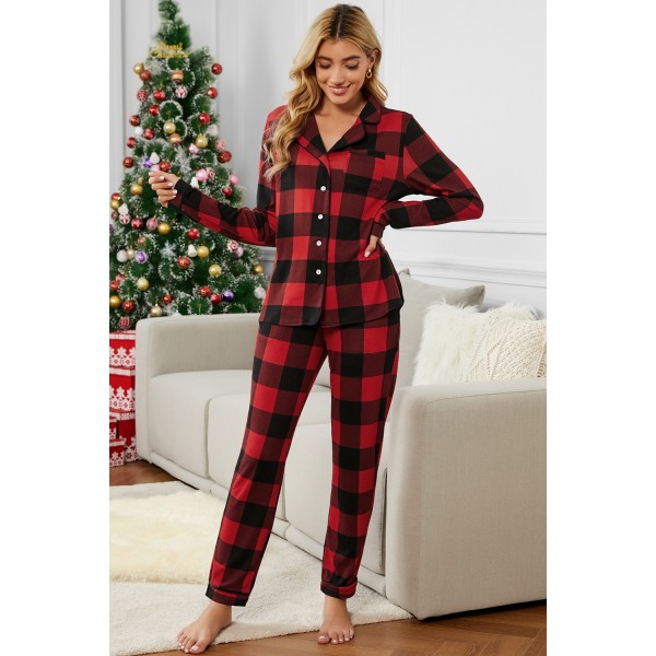 Buffalo Plaid Flannel Bedtime Pajama Set