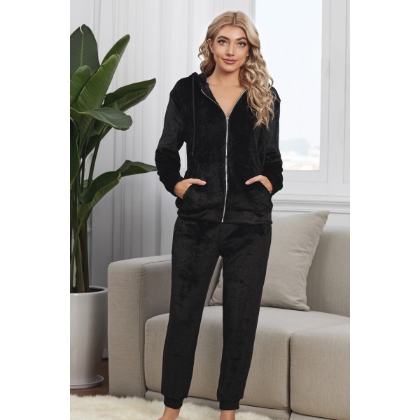 Black Fleece Hoodie and Pants Sportswear