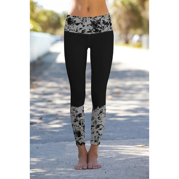 Black Mercury Printed Details Leggings Y...