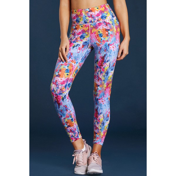 Colorful Tie Dye Print Skintight Yoga Pants