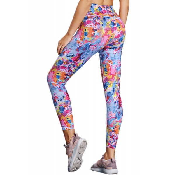 Colorful Tie Dye Print Skintight Yoga Pants