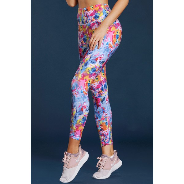 Colorful Tie Dye Print Skintight Yoga Pants