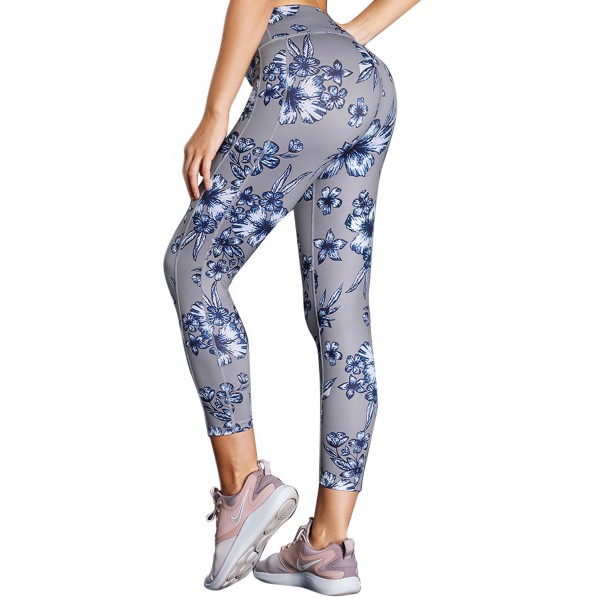 High Waist Yoga Sport Leggings with Floral Print