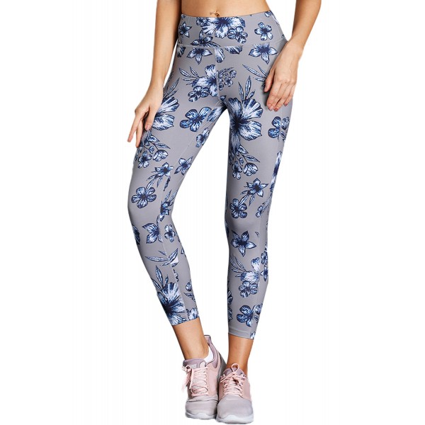 High Waist Yoga Sport Leggings with Flor...