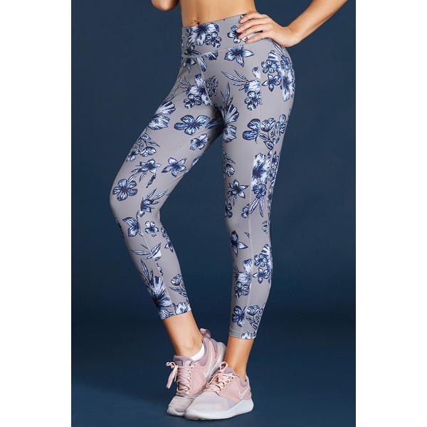 High Waist Yoga Sport Leggings with Floral Print