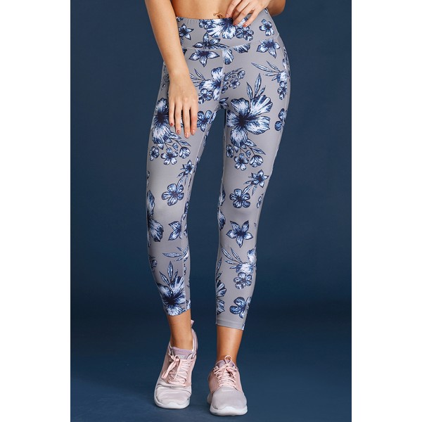 High Waist Yoga Sport Leggings with Floral Print