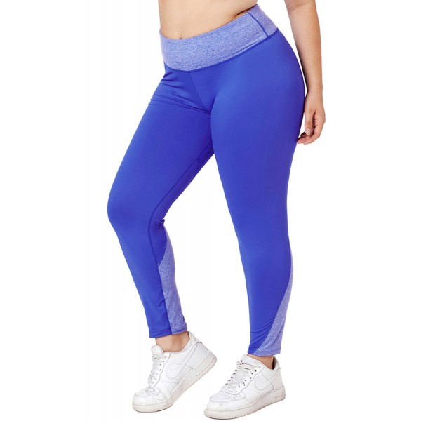 Royal Blue Heathered Splice Plus Size Yo...