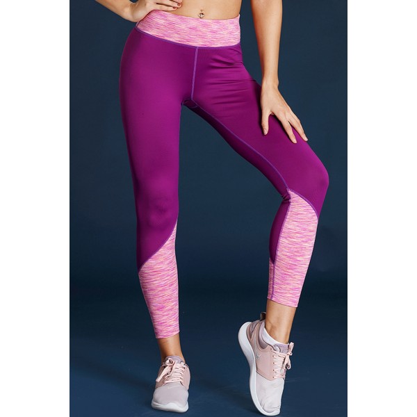 Purple Essential Active Capri Leggings