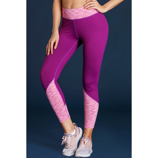 Purple Essential Active Capri Leggings