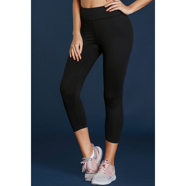 Black High Waist Full Length Leggings