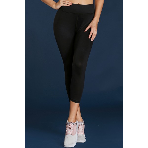 Black High Waist Full Length Leggings