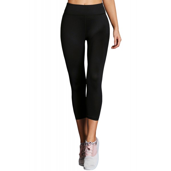 Black High Waist Full Length Leggings