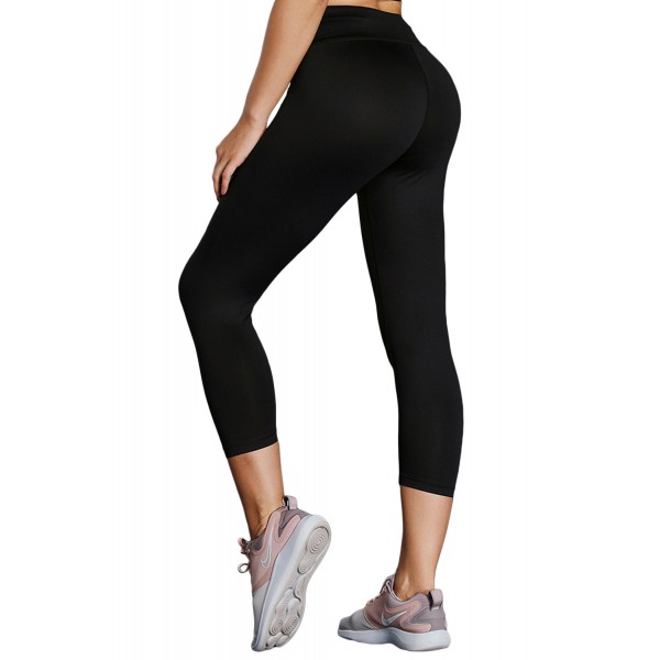 Black High Waist Full Length Leggings